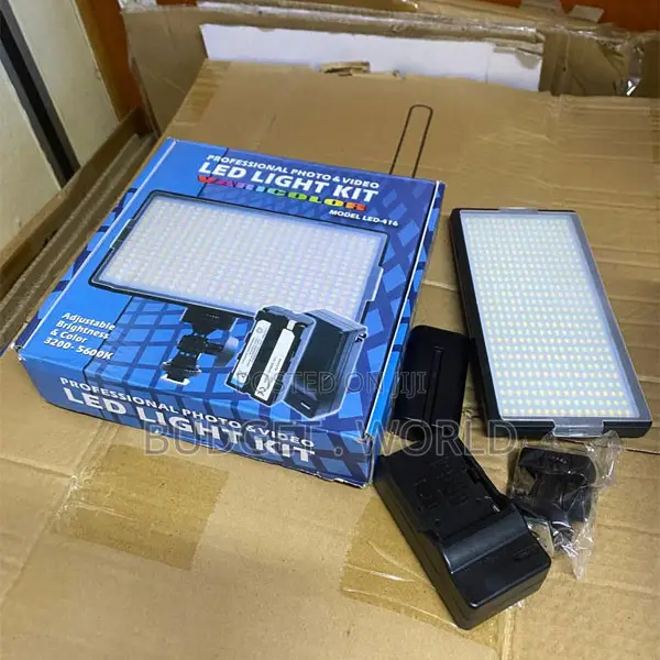 : 416 Led Photography Light Kit With Adjustable Stand for Video Record