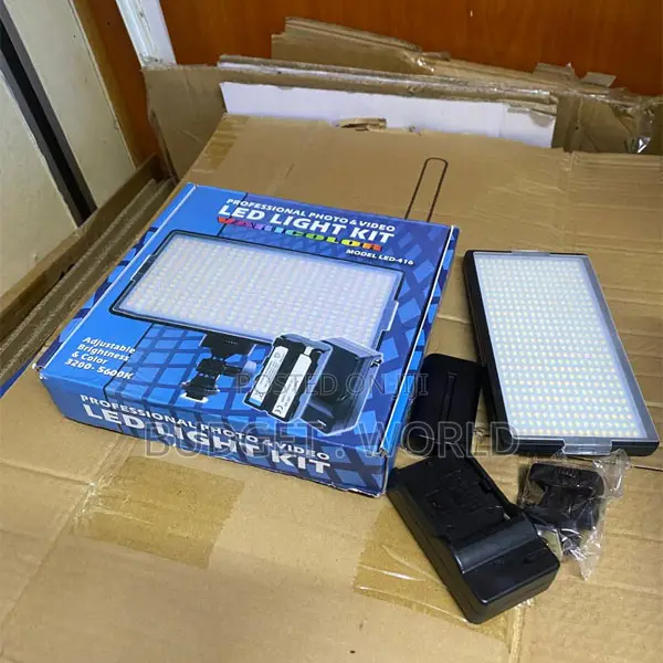 416 Led Video Lighting Kit With Stand for Photography Studio Setup