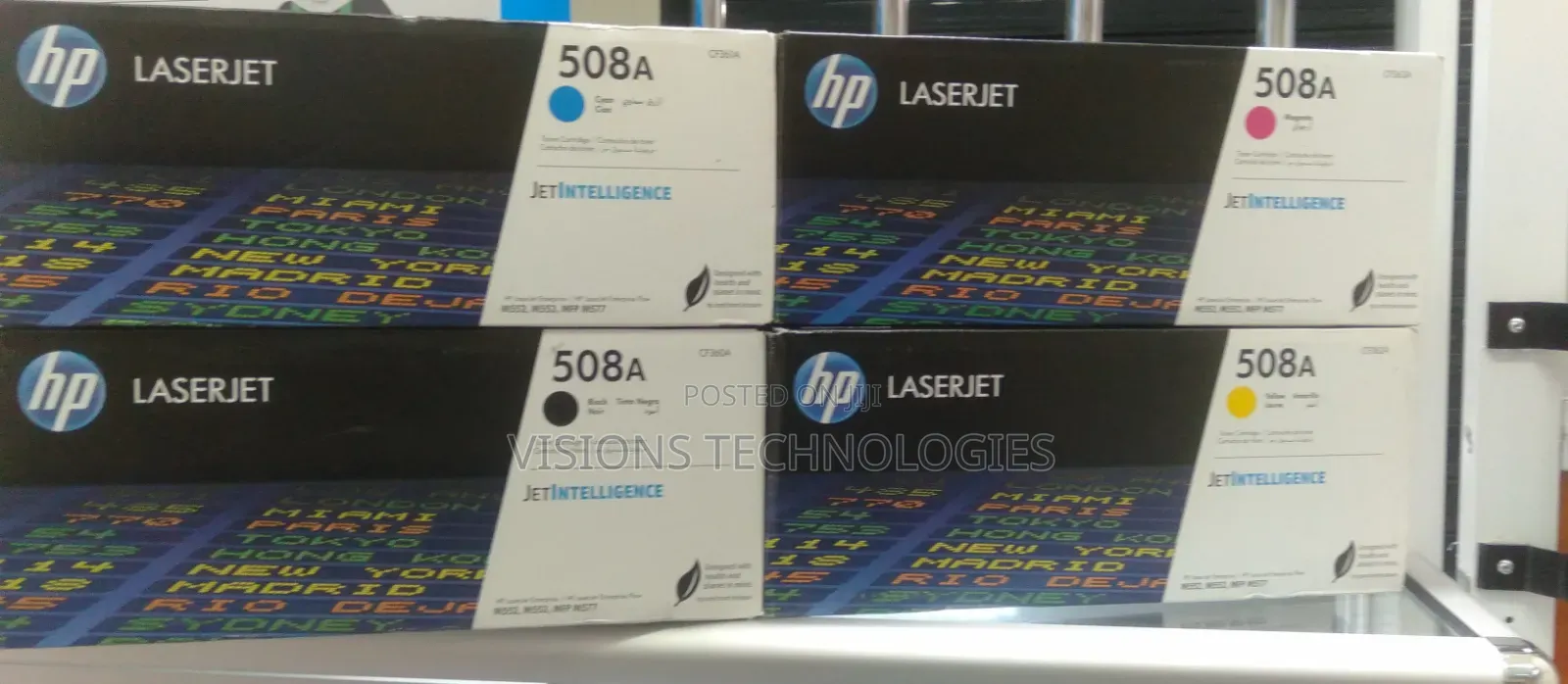 Cyan and Black Quality Toner Cartridge Hp508a