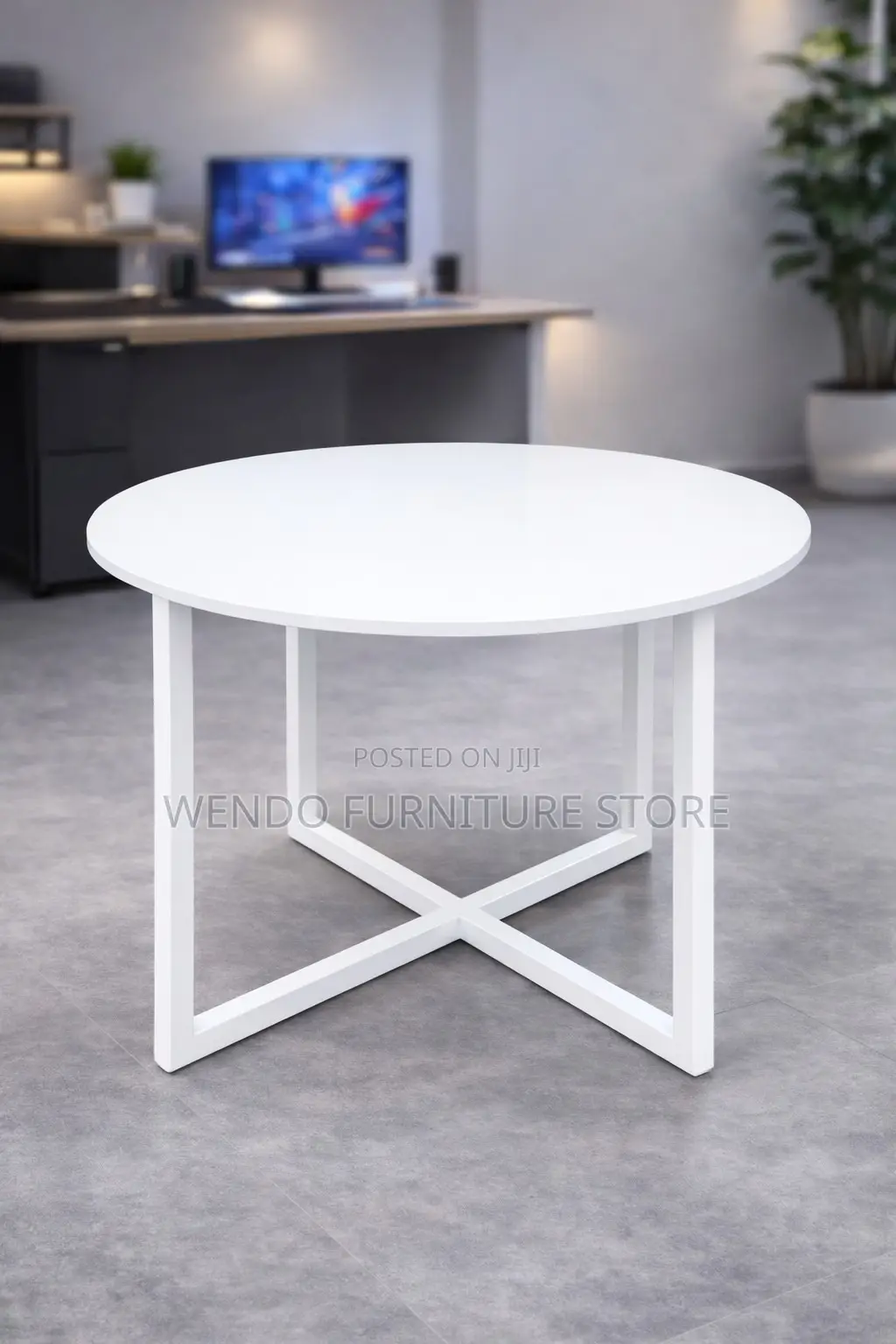Coffee Table :White Household Essentials Jamestown Round Coffee Table,