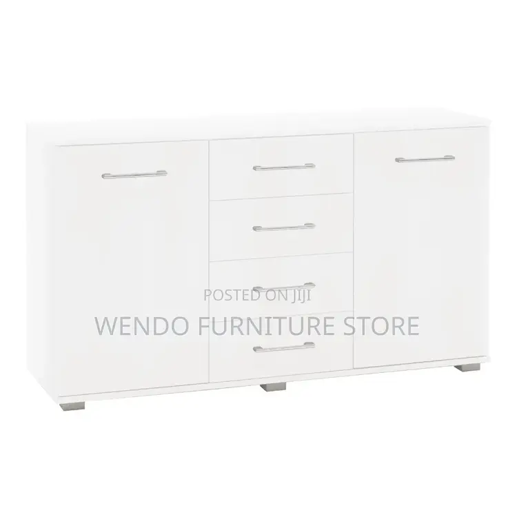 Cabinet : Modern Walnut Wood Office Credenza With Drawers and Cabinets