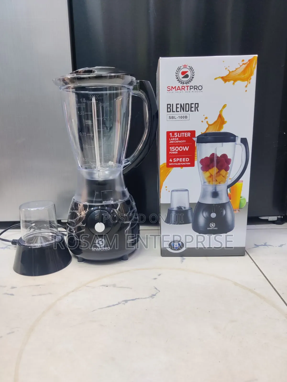 Smartpro Blender 2in1 SBL 100b 2in1 Plastic Jar