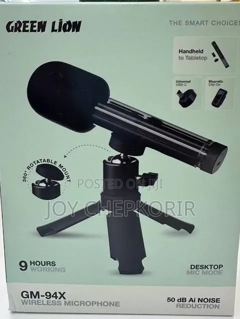 The Green Lion Gm-94x Wireless Microphone Wireless Lavalier Mic