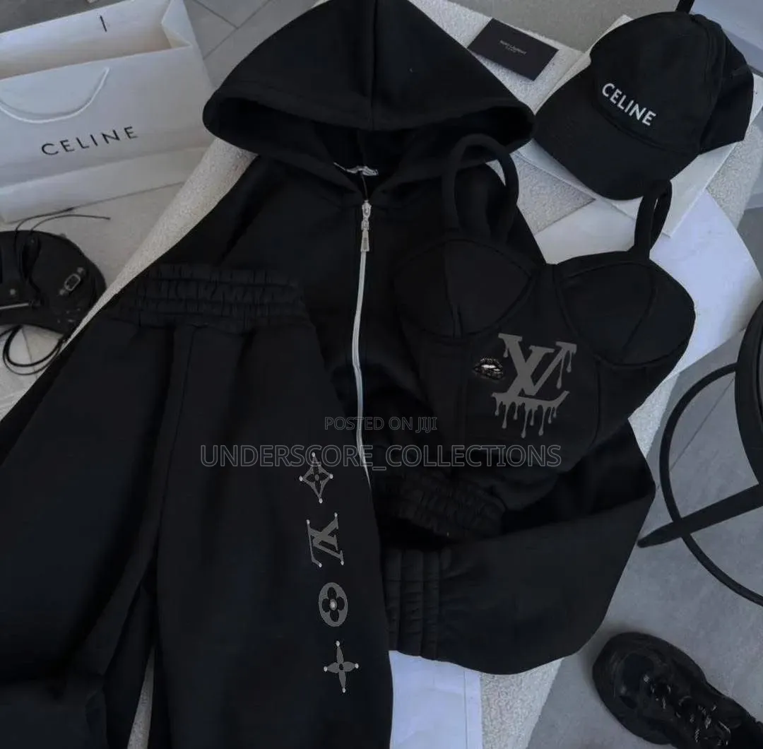 Genz's Three in One Top Quality Tracksuit Needs Only Shoe and Hat
