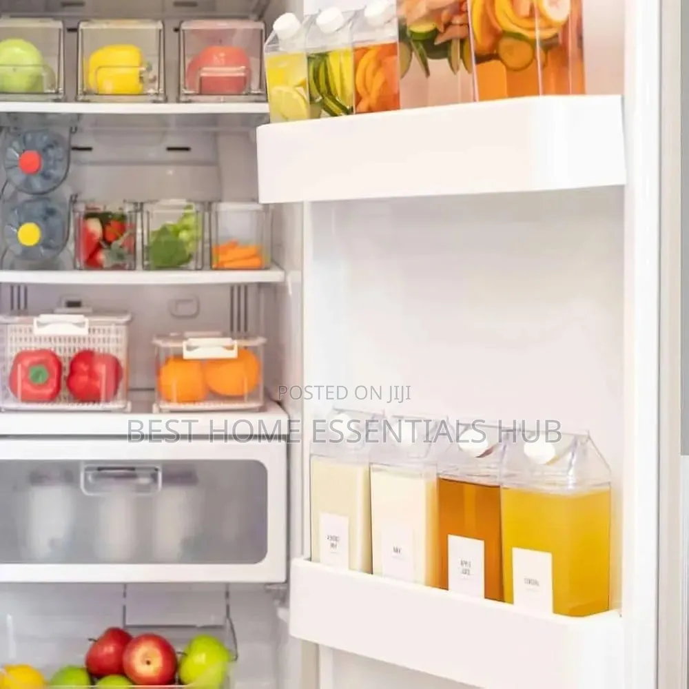 1l Acrylic Fridge Bottle With Tight Duo Lid