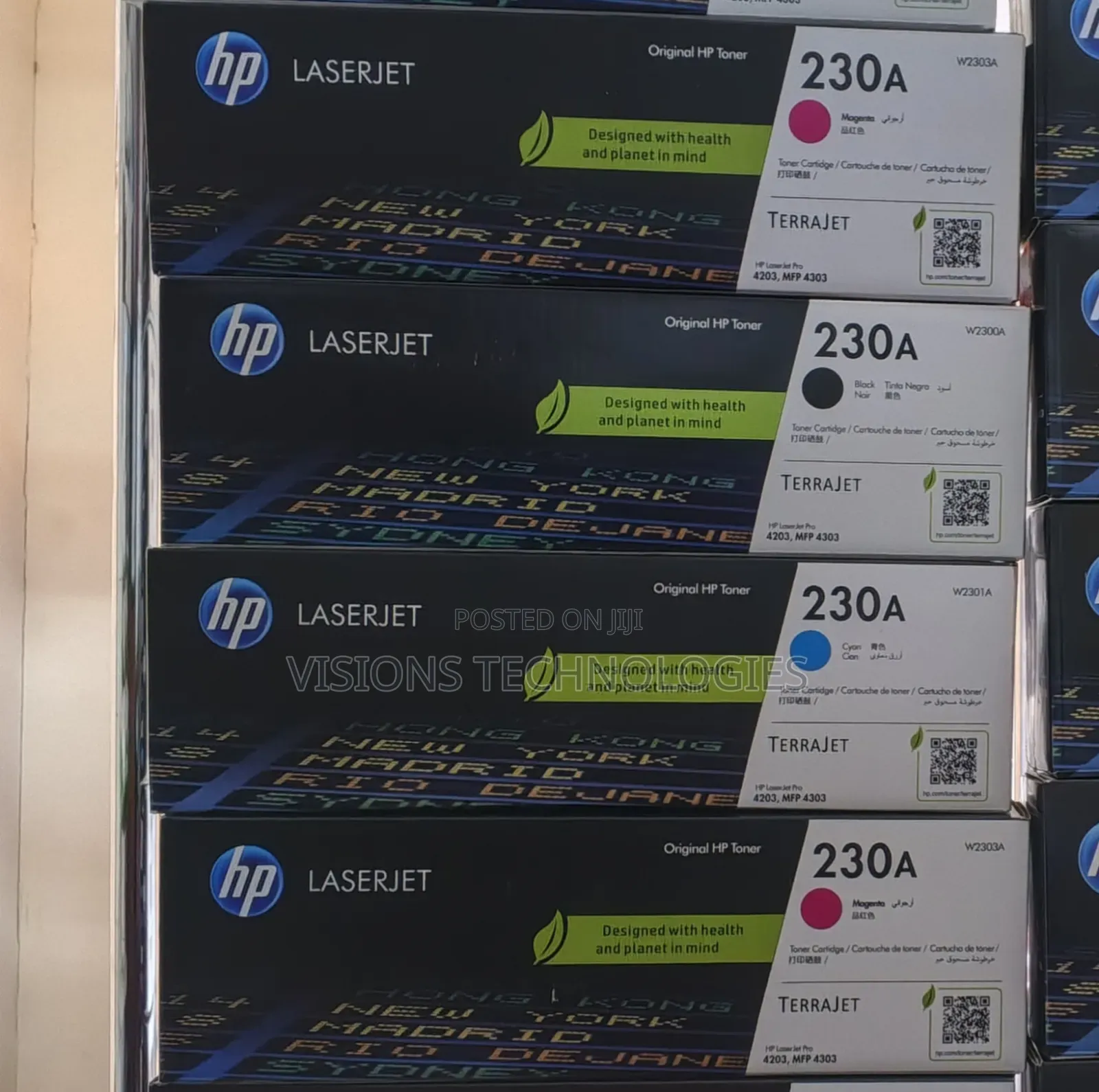 Black/Cyan/Magenta Hp 230a Toner Cartridge