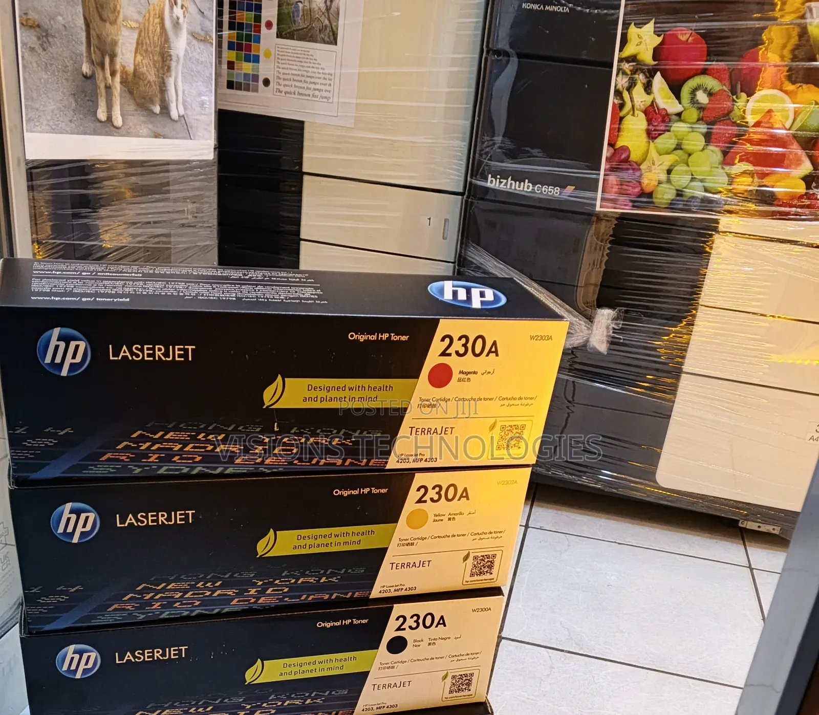 Black/ Yellow/ Magenta Hp 230a Toner Cartridge