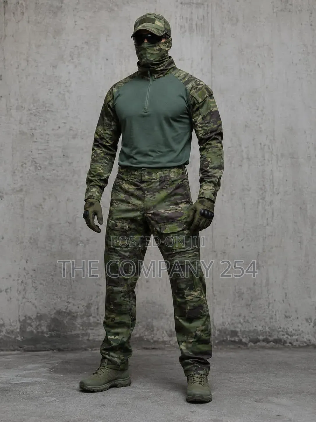 Casual Camouflage Plain 2 Piece G2 Chinese Collar Hiking Uniform