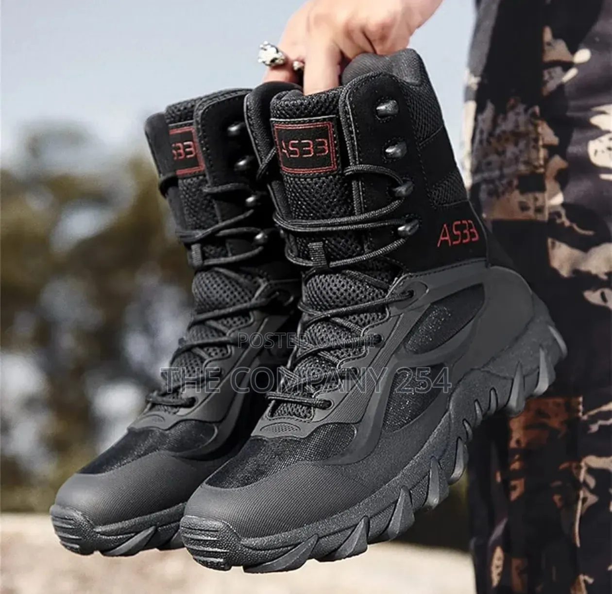 Quality Casual Leather Unisex Outdoor Hiking Boots Shoes Available