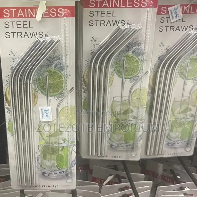 Reusable Stainless Steel Straw Set
