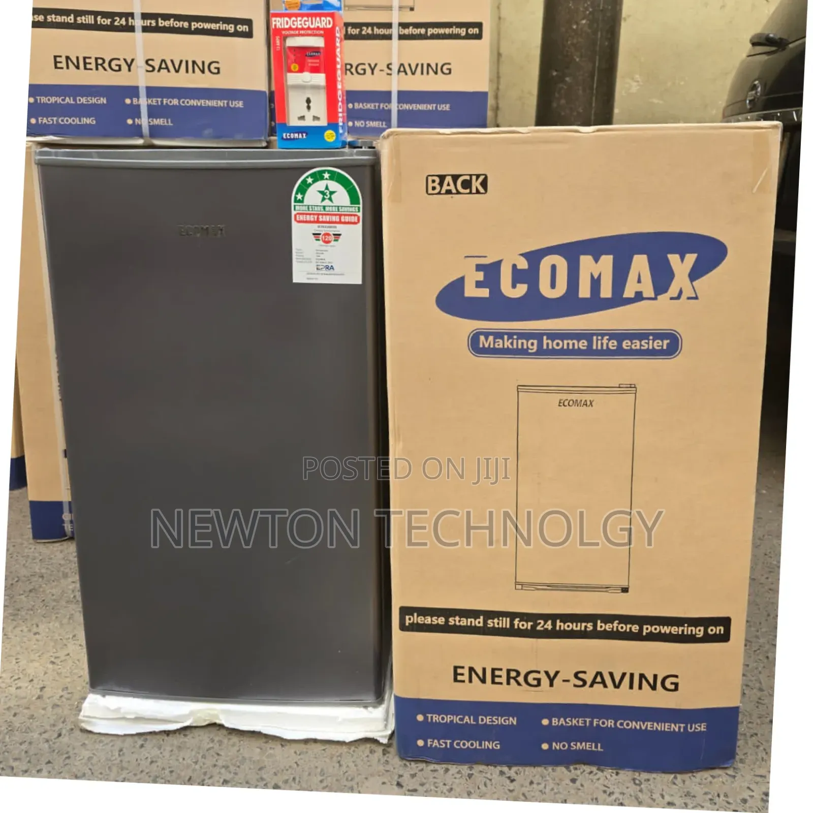 Ecomax 90 Litres Dark Silver Single Door Refrigerator With Free Guard