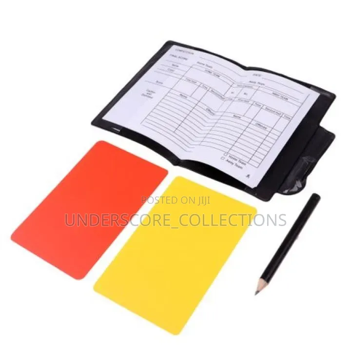 Soccer Referee Wallet Set, Typically With a Black Pu or PVC Wallet