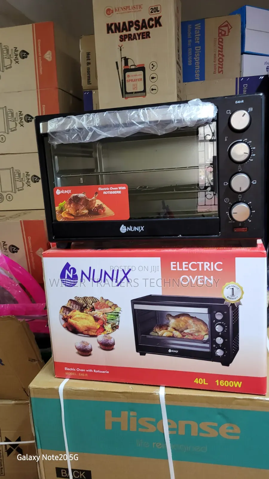 Nunix 40l Electric Oven With Rotisserie