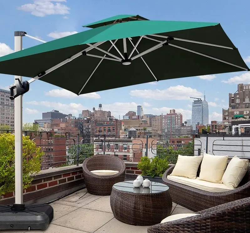 Outdoor Sunshade: Cantilever Patio Umbrella With Durable Stand