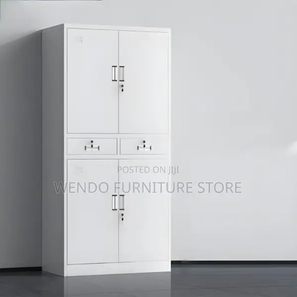 Office Cabinet : Four-Door Metal Office Cabinet