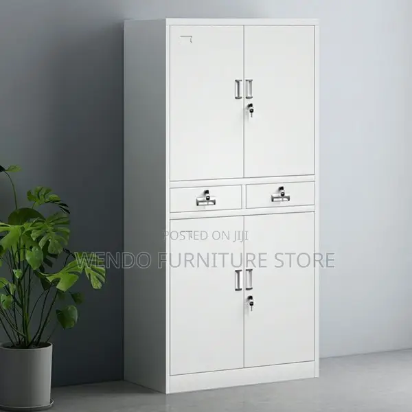 Office Cabinet : Four-Door Metal Office Cabinet