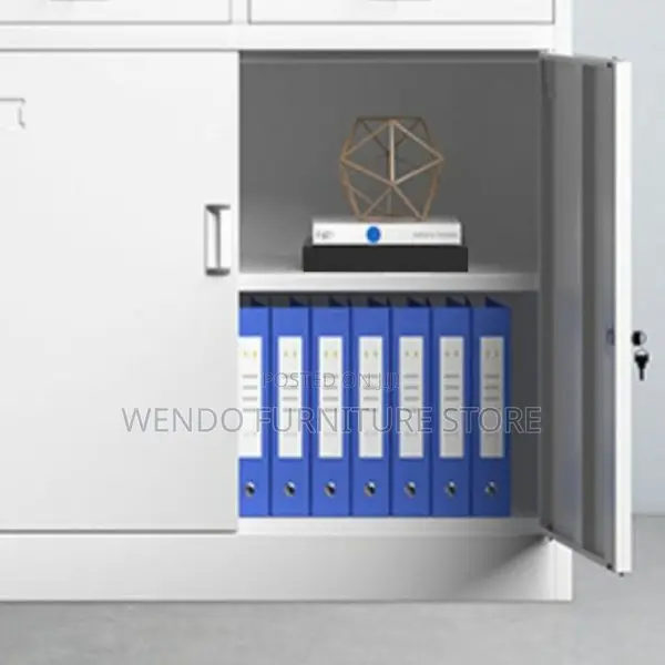 Office Cabinet : Four-Door Metal Office Cabinet