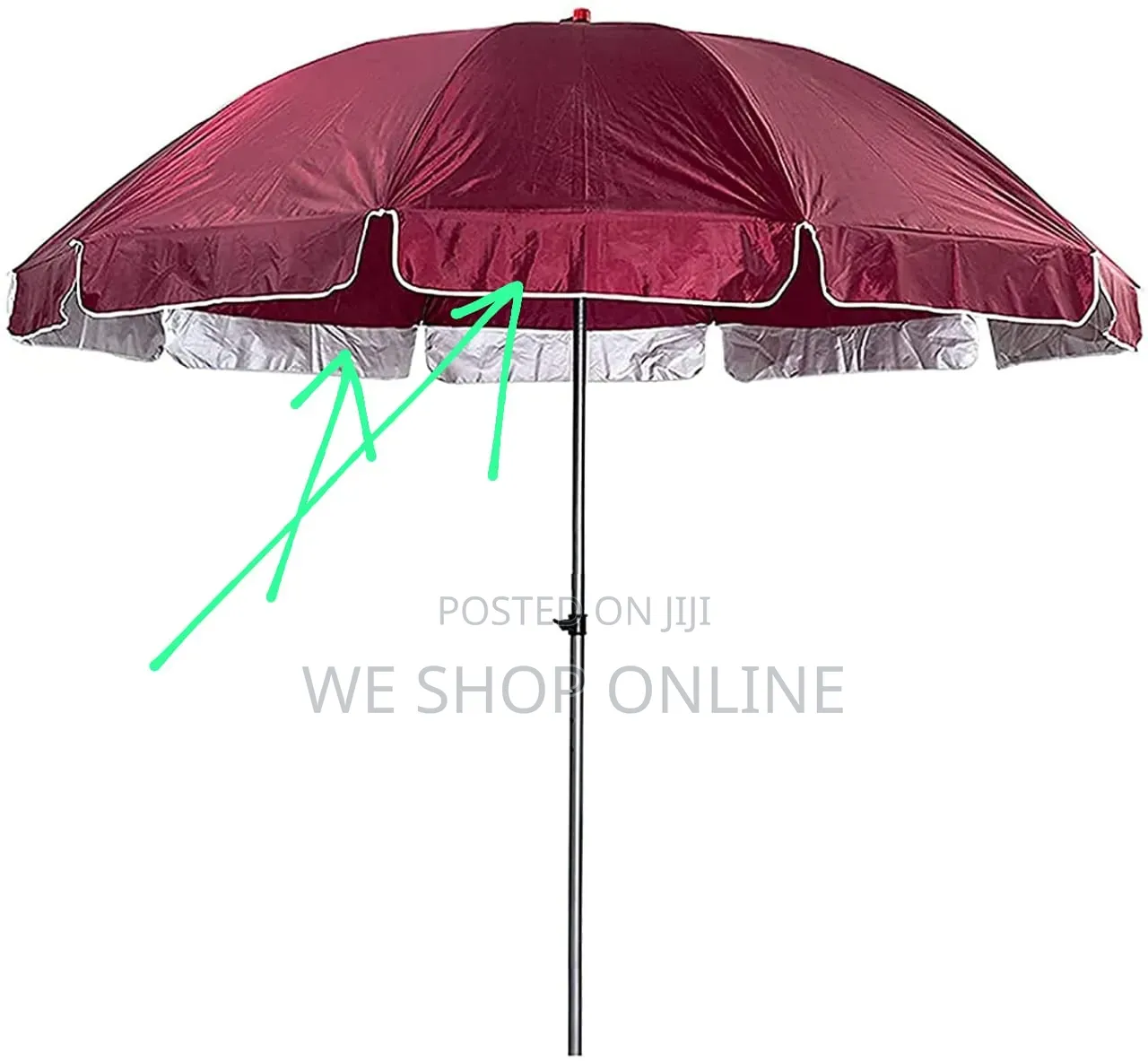 Double Layer Outdoor Umbrellas 2.4m Diameter