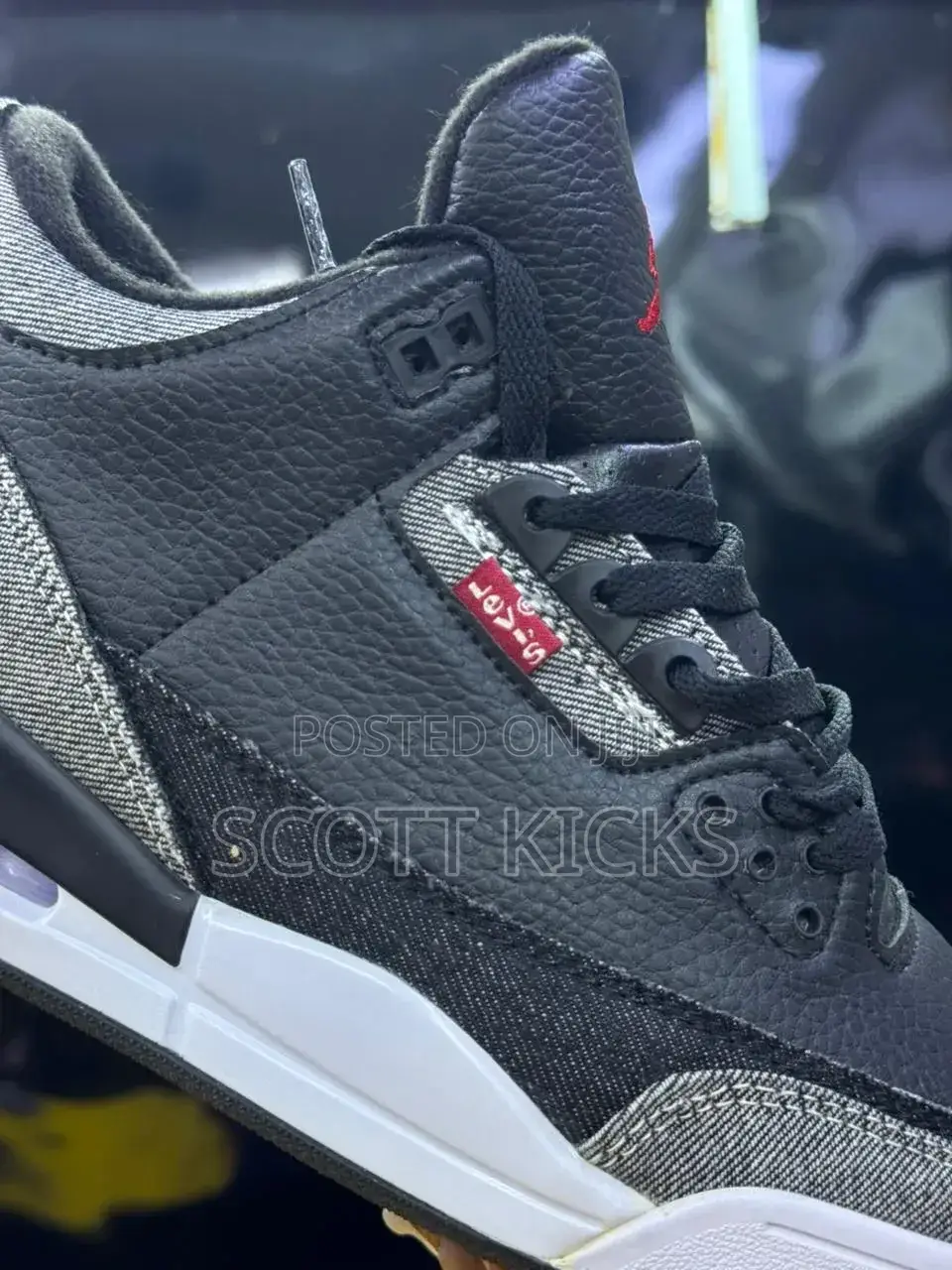 Levi's X Air Jordan 3 Black Denim