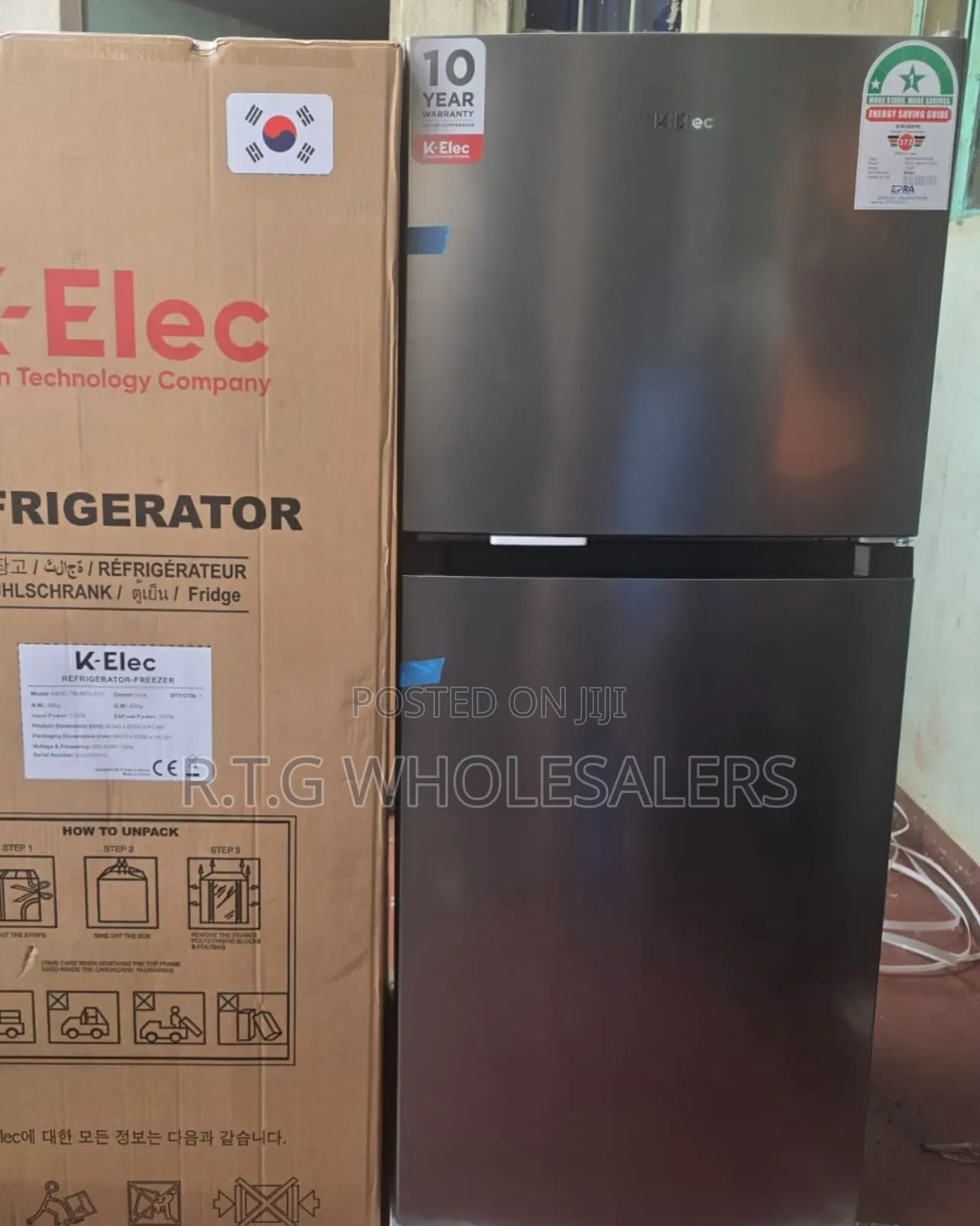 K-Elec 181 Litres No Frost Fridge With Korean Technology