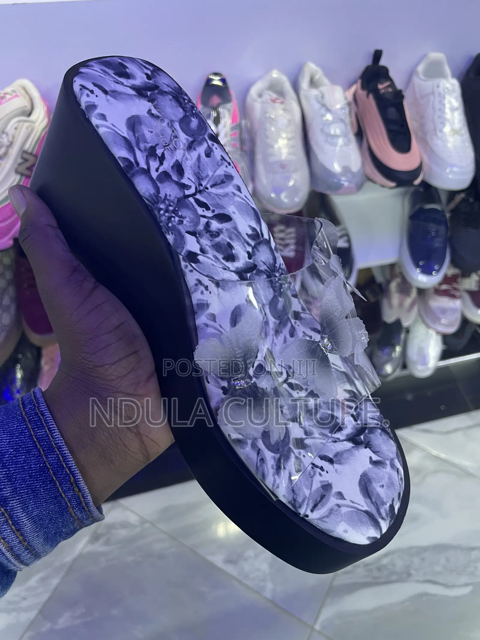 Ladies Floral Wedges