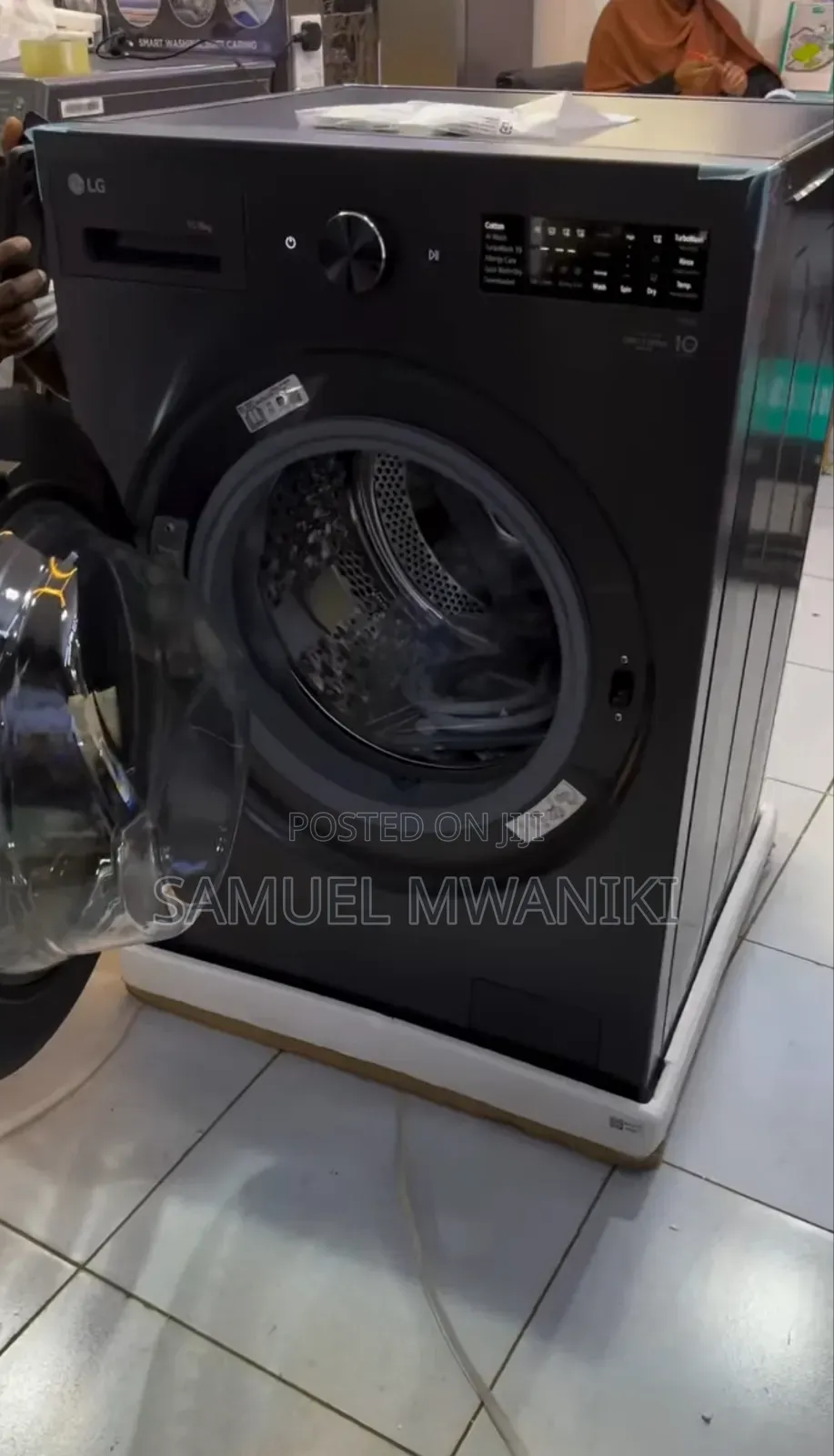 Lg 15/8 Kg Front Load Washer and Dryer Full Automatic Essence Graphite