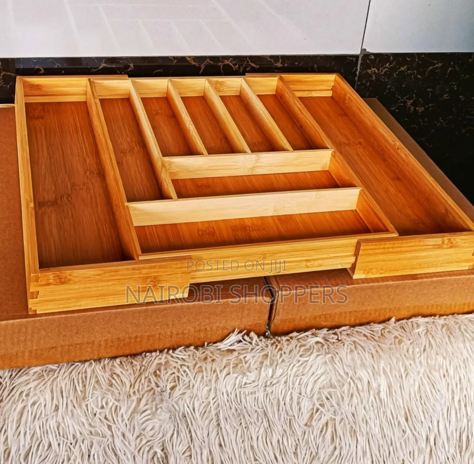 Drawer Organizer/ Wooden Adjustable Drawer Organizer