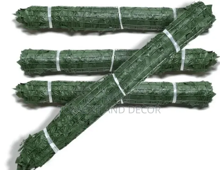 Artificial Balcony Green Leaves Fence
