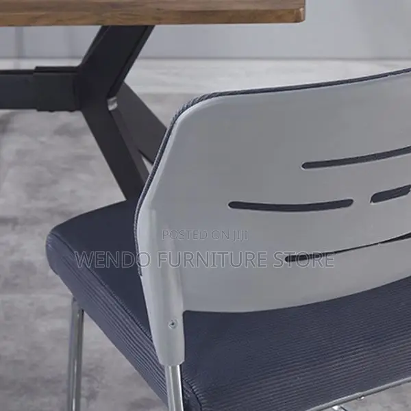 Office Chair : Black Armless Visitor Office Chair