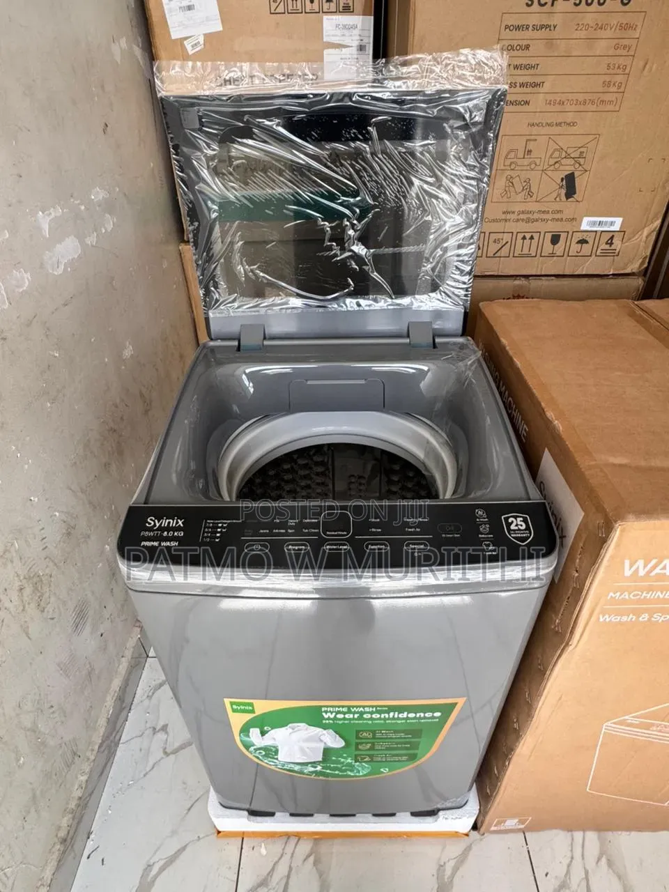 Syinix 8kg Full Automatic Washing Machine