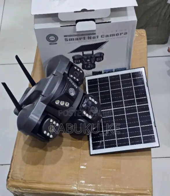 Triple Lens 4g Solar Security Camera - Waterproof Alerts Night Vision