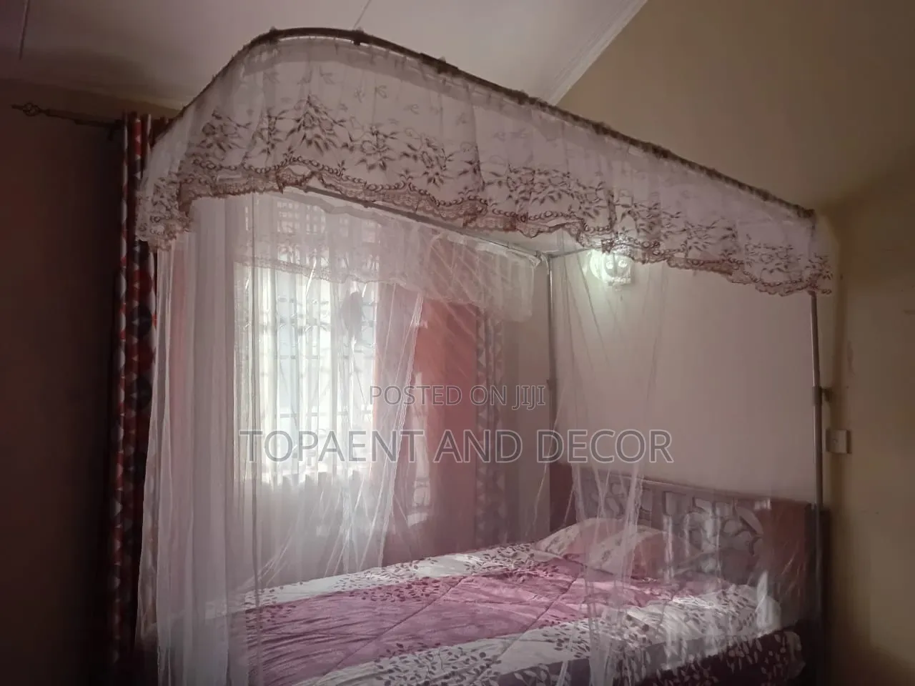 Beautiful 2 Stands Railed Mosquito Net