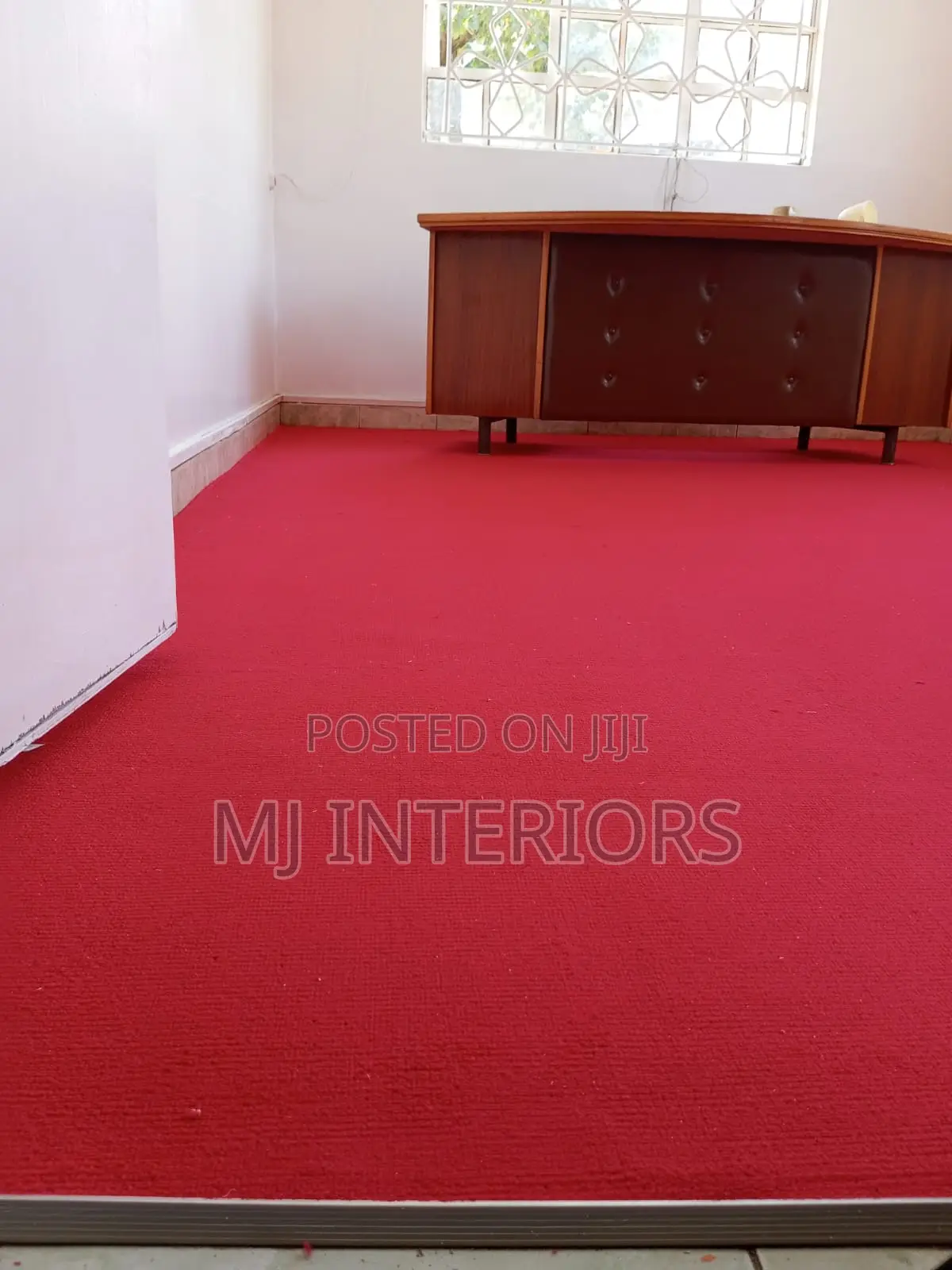 Red Office Carpet Wall to Wall Flooring Available