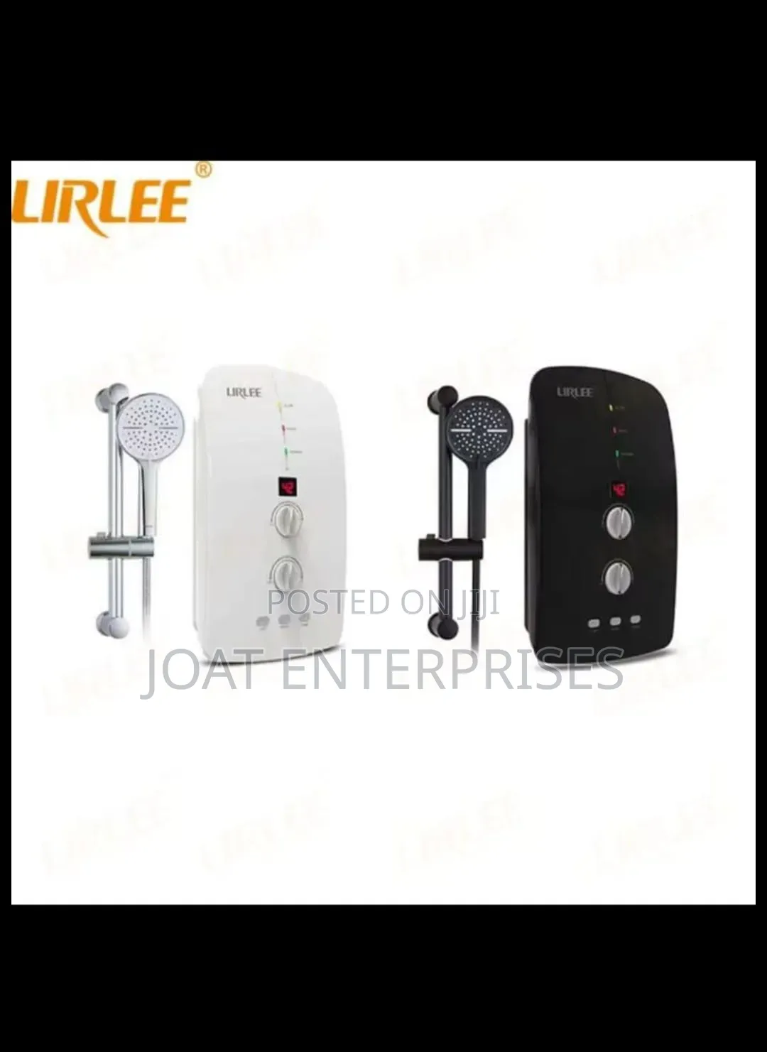 Black Instant Water Heater With Pump
