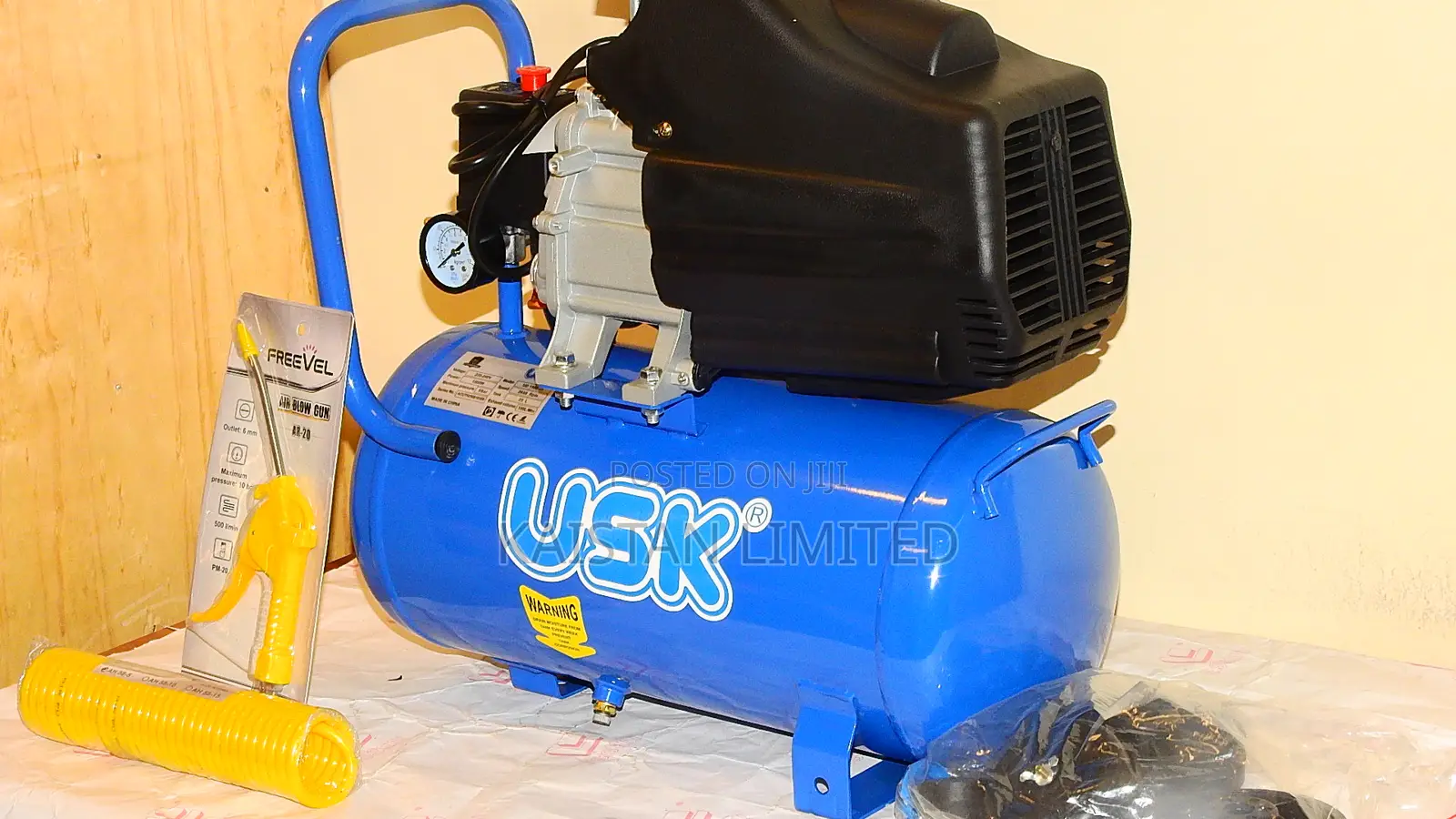 Usk 1500w Air Compressor With 25l Tank – Powerful Reliable