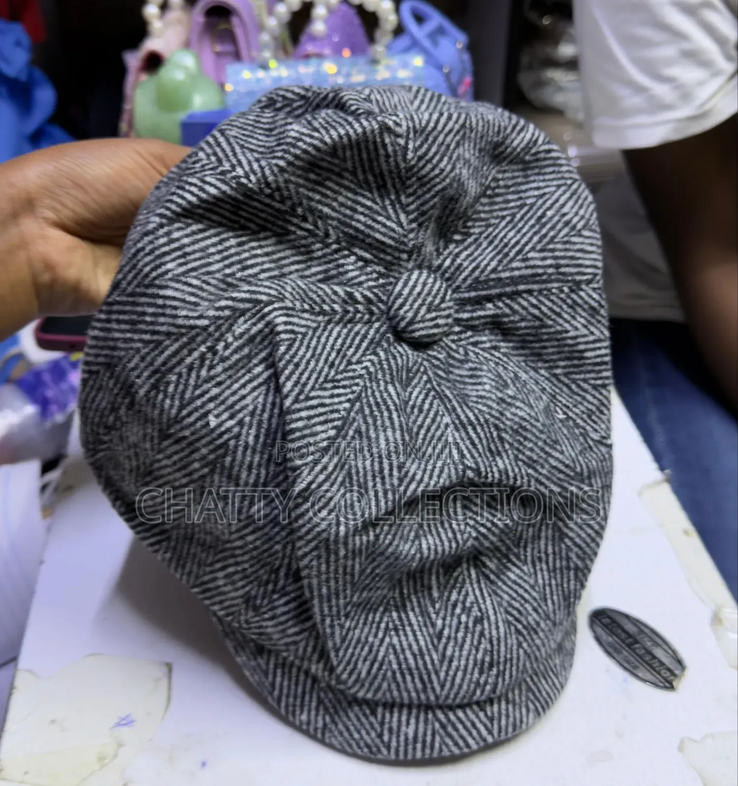 Light Gray Kangol Hats/Newsboy Caps