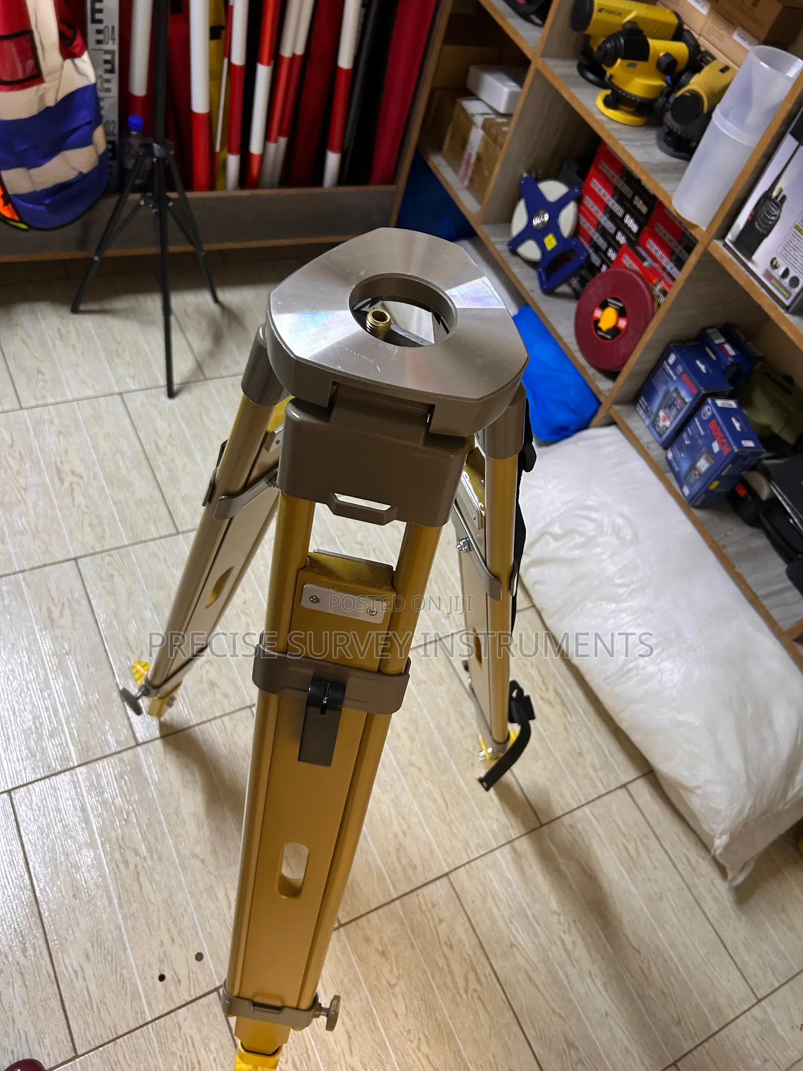 Industrial Grade Wooden Tripod for Survey Equipment