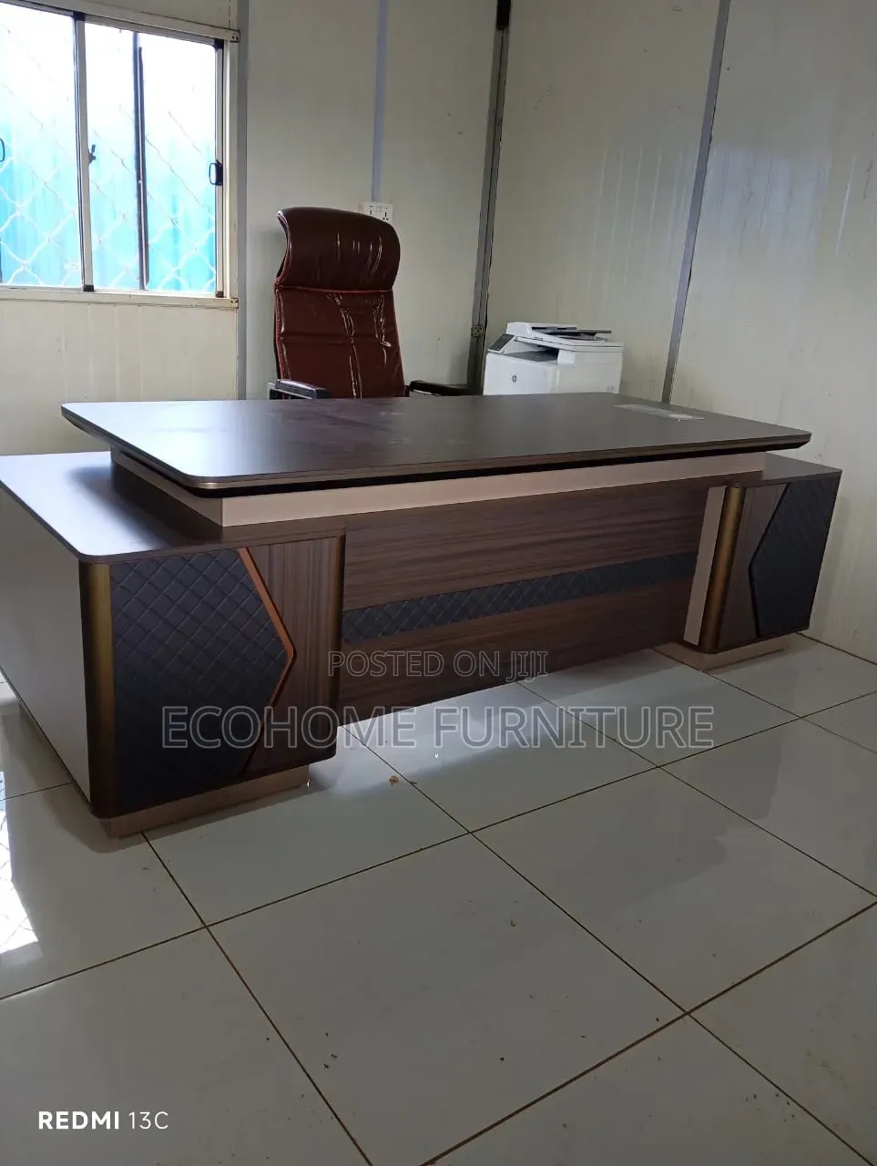2.4m Luxury L Shaped Ceo Office Desk