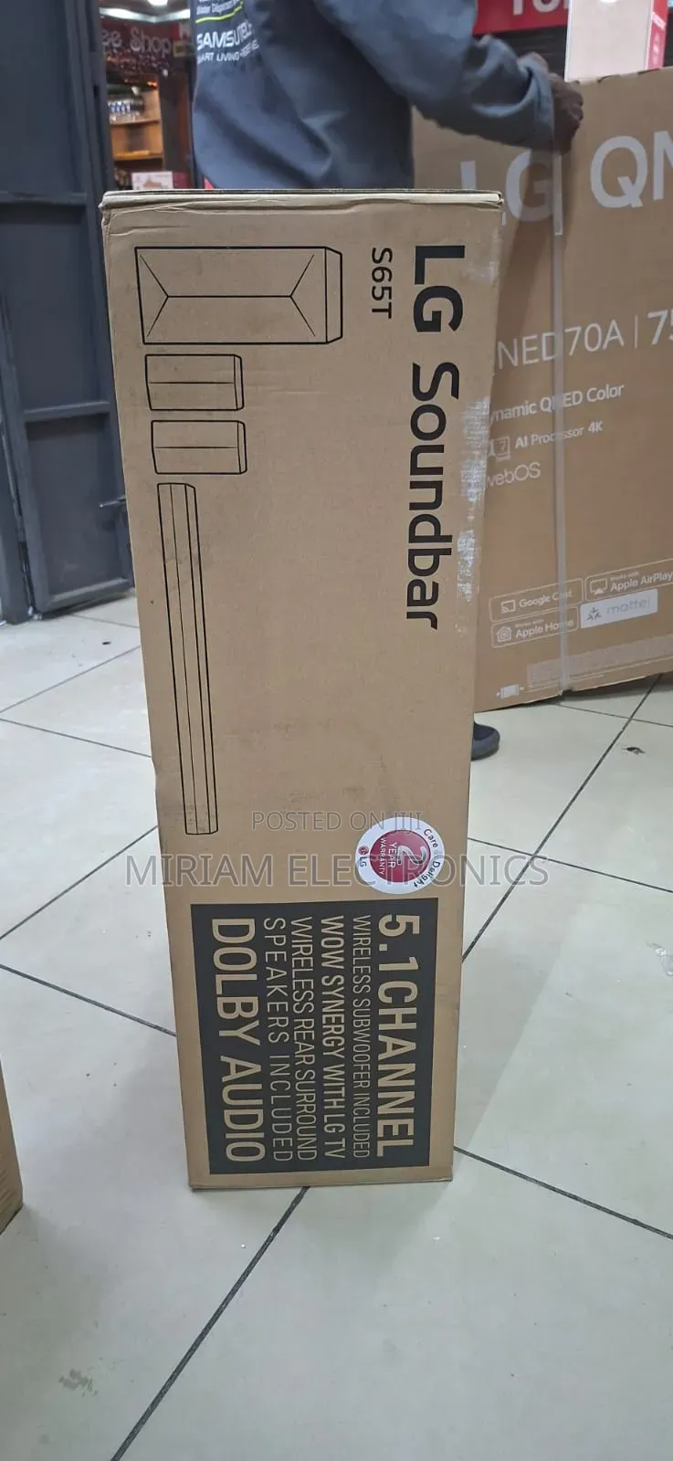 Soundbar S65tr, 5.1 Ch, 600w Powerful Surround Sound