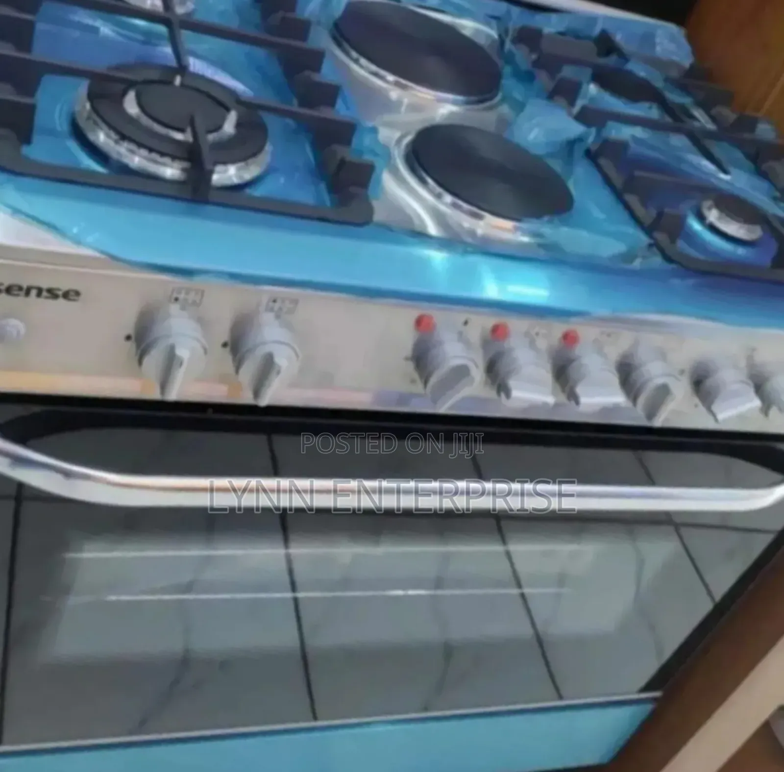 Hisense Free Standing 60×90cm Stainless Steel 4+2 With Electric Oven