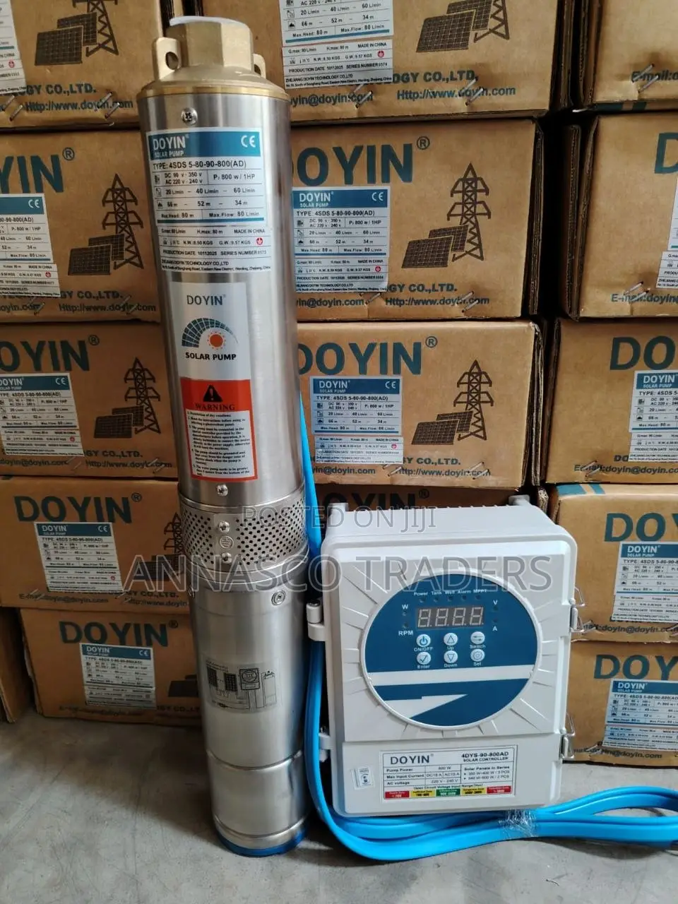1hp Hybrid(Uses Both Ac and Dc Power) Submersible Pump