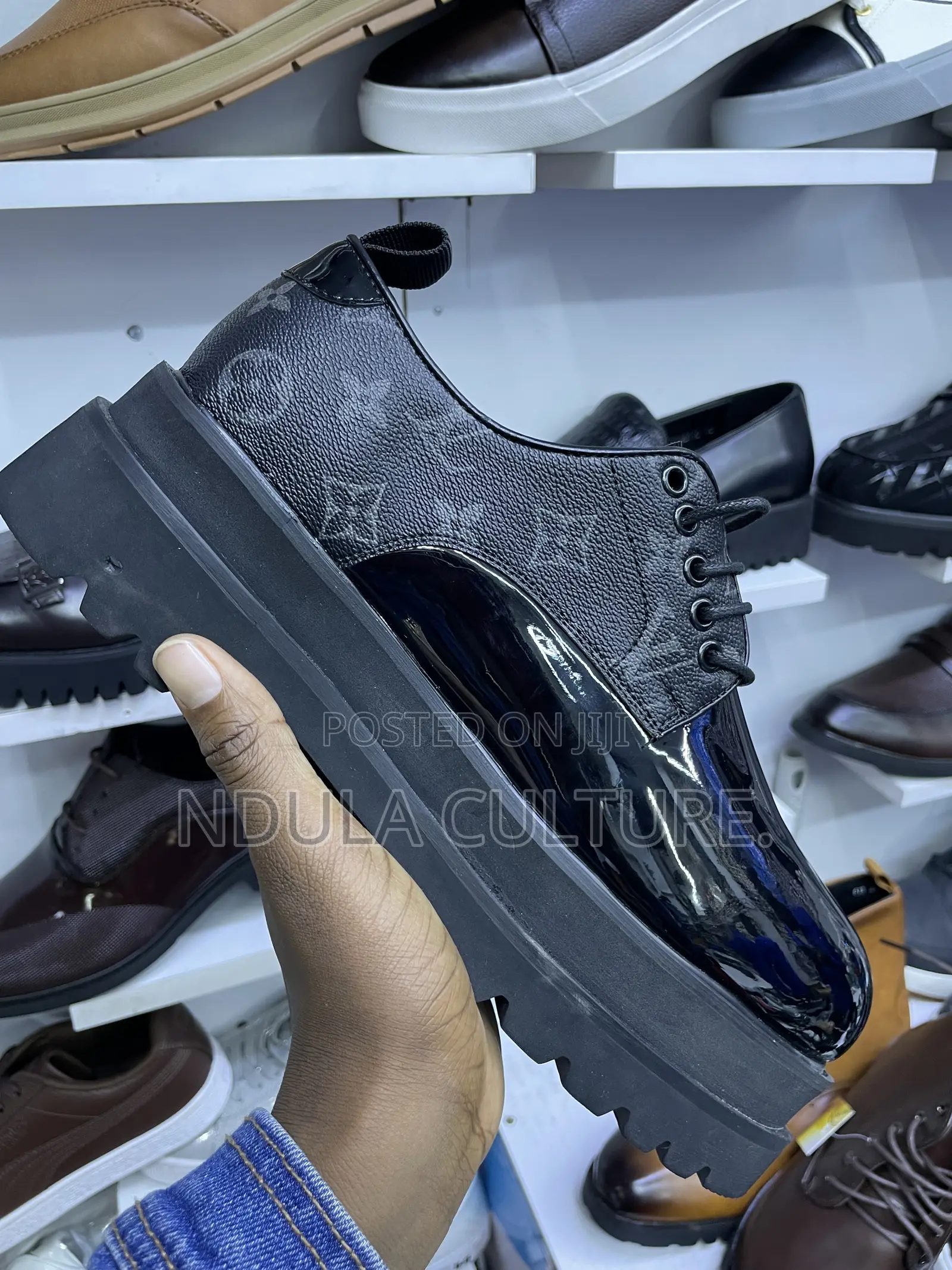 Wet Look Dress Designer Shoes for Men
