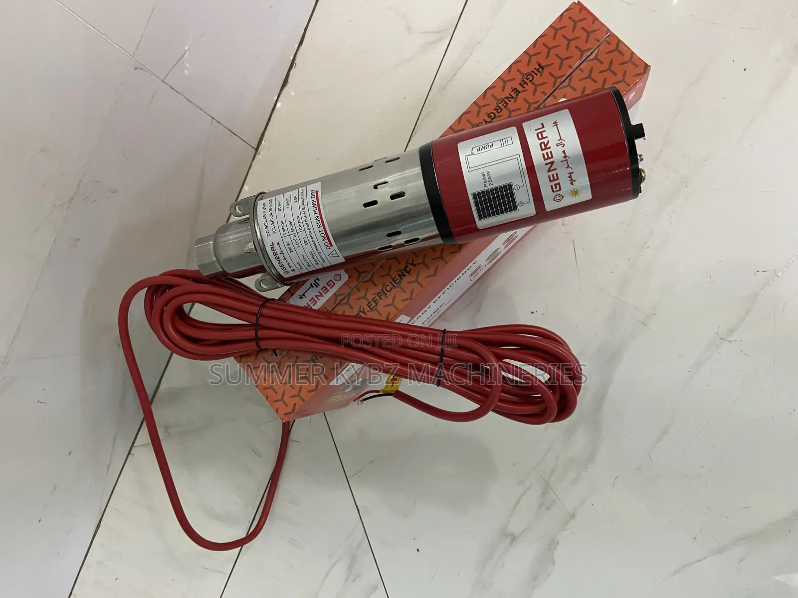 Dc Solar Submersible Pump 2.5kw 24v 50 M Head