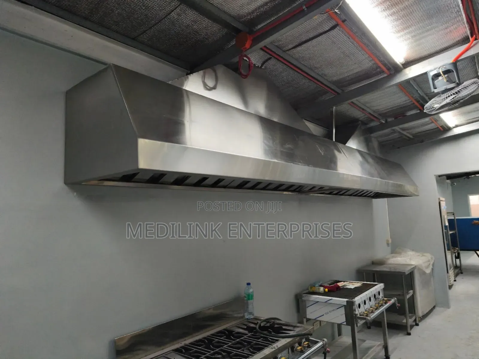 Wall Way Stainless Steel Commercial Kitchen Hood 7ft