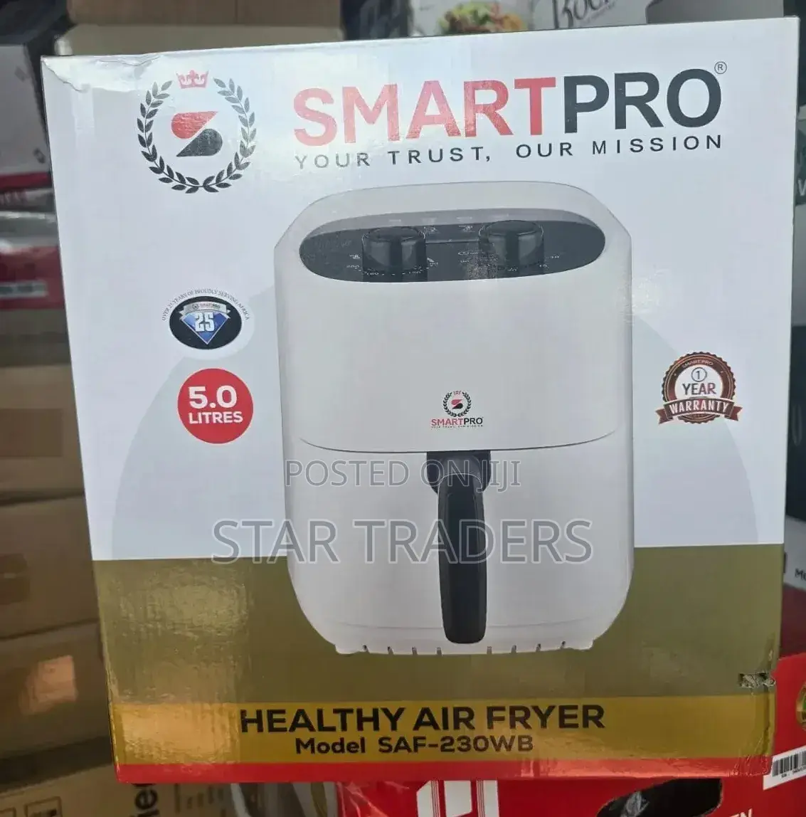 5 Litres Smart Pro Digital Air Fryer