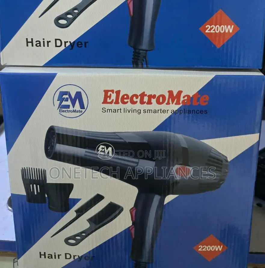 Em Blow Dryer Hair Blower 2200w With 3 Speed 2 Temperature Hd02