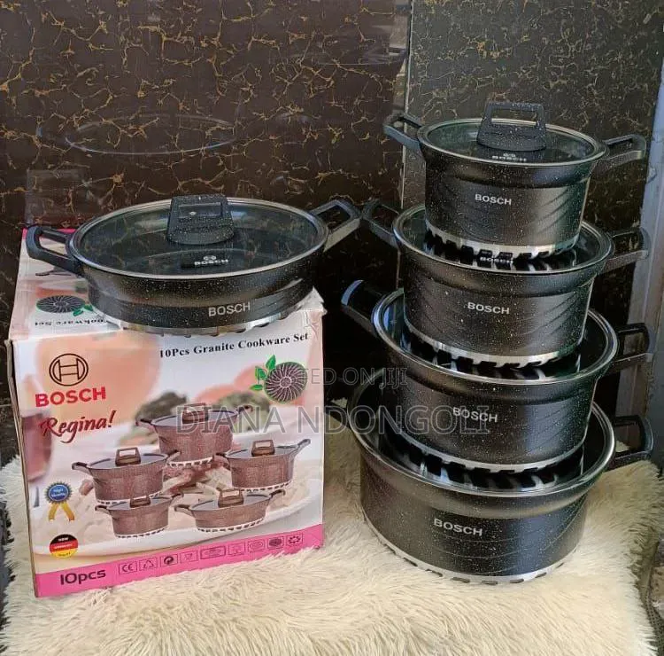 *10pc Bosch Cookware. Made in Germany* 
*Price Drop!! At Ksh. 7200/=
