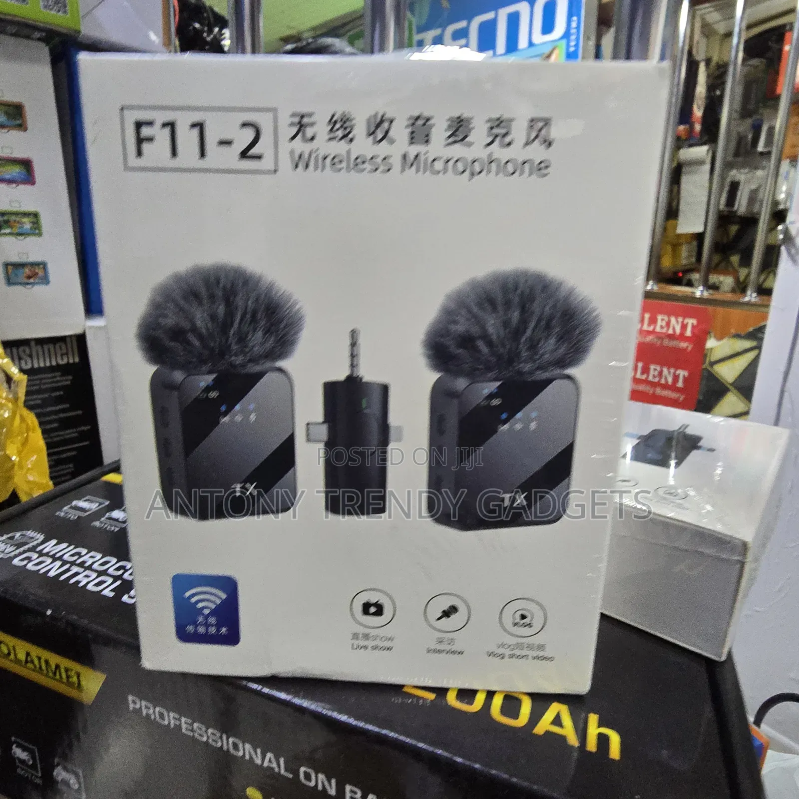F11-2 Wireless Lapel Microphone – Type C/ iPhone Noise Reduction Mic