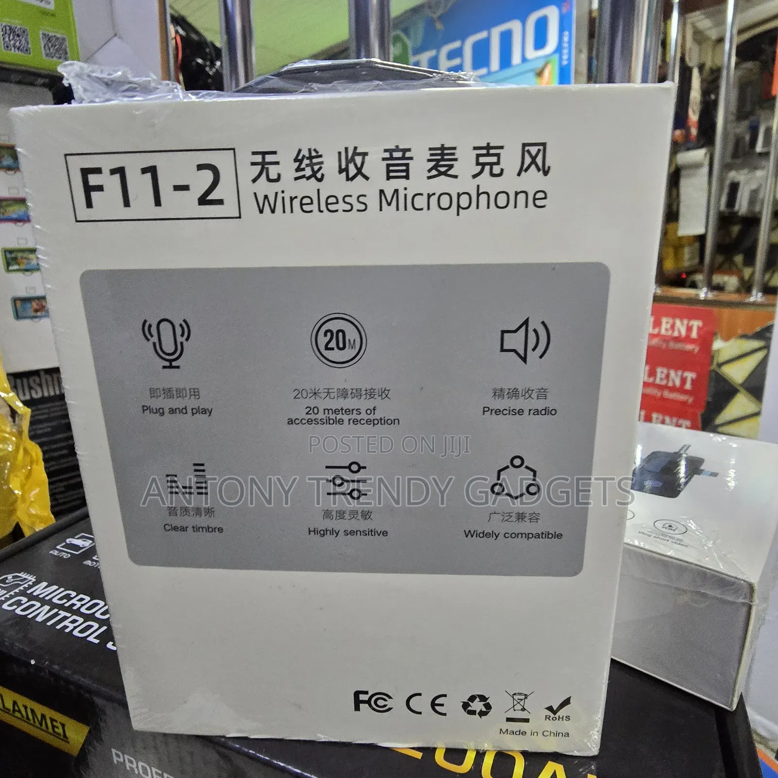 F11-2 Wireless Lapel Microphone – Type C/ iPhone Noise Reduction Mic