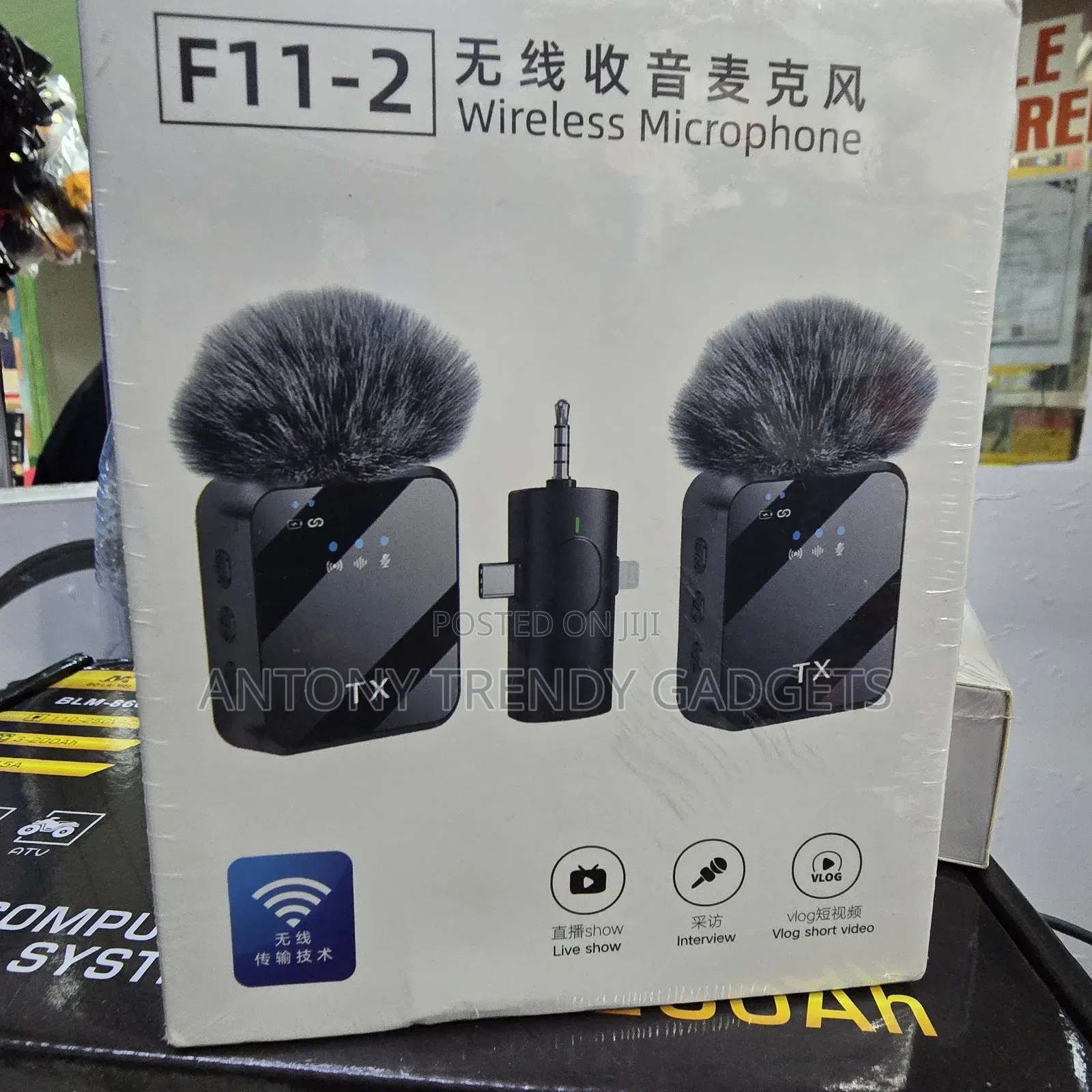 F11-2 Wireless Lapel Microphone – Type C/ iPhone Noise Reduction Mic
